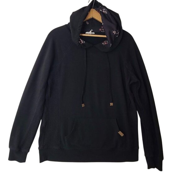 Maurices Tops - Maurices Floral Homeward Fleece Pullover Hoodie Sweatshirt Womens Size M